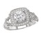 Halo Semi-Mount Diamond Ring