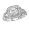 Halo Semi-Mount Diamond Ring