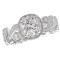 Halo Semi-Mount Diamond Ring