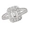Halo Semi-Mount Diamond Ring