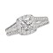 Halo Semi-Mount Diamond Ring