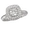 Halo Semi-Mount Diamond Ring