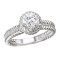 Halo Semi-Mount Diamond Ring