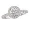 Halo Semi-Mount Diamond Ring