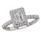Halo Semi-Mount Diamond Ring