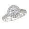 Halo Semi-Mount Diamond Ring