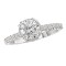 Halo Semi-Mount Diamond Ring