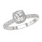 Halo Semi-Mount Diamond Ring