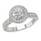 Halo Semi-Mount Diamond Ring