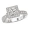 Halo Semi-Mount Diamond Ring