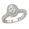 Halo Semi-Mount Diamond Ring