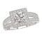 Halo Semi-Mount Diamond Ring