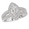 Halo Semi-Mount Diamond Ring