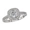 Halo Semi-Mount Diamond Ring