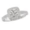 Halo Semi-Mount Diamond Ring