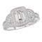 Halo Semi-Mount Diamond Ring