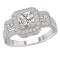 Halo Semi-Mount Diamond Ring