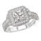 Halo Semi-Mount Diamond Ring