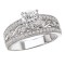 Peg Head Semi-Mount Diamond Ring