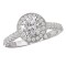 Halo Semi-Mount Diamond Ring