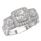 Halo Semi-Mount Diamond Ring