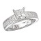 Peg Head Semi-Mount Diamond Ring