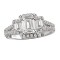 Halo Semi-Mount Diamond Ring
