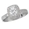 Halo Semi-Mount Diamond Ring