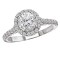 Round Halo Semi-Mount Ring