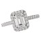 Halo Semi-Mount Diamond Ring