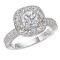 Halo Semi-Mount Diamond Ring