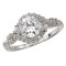 Halo Semi-Mount Diamond Ring