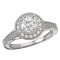 Round Halo Semi-Mount Ring