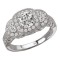 Halo Semi-Mount Diamond Ring