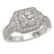 Halo Semi-Mount Diamond Ring