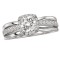 Halo Semi-Mount Diamond Ring