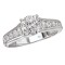 Peg Head Semi-Mount Diamond Ring