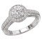 Round Halo Semi-Mount Ring