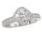 Halo Semi-Mount Diamond Ring