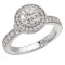 Round Halo Semi-Mount Ring
