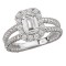 Halo Semi-Mount Diamond Ring