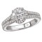 Round Halo Semi-Mount Ring