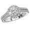 Halo Semi-Mount Diamond Ring