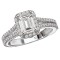 Halo Semi-Mount Diamond Ring