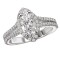 Halo Semi-Mount Diamond Ring