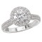 Round Halo Semi-Mount Ring