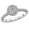 Halo Semi Mount Diamond Ring