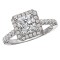 Halo Semi-Mount Diamond Ring