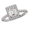 Halo Semi-Mount Diamond Ring