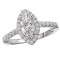 Halo Semi-Mount Diamond Ring